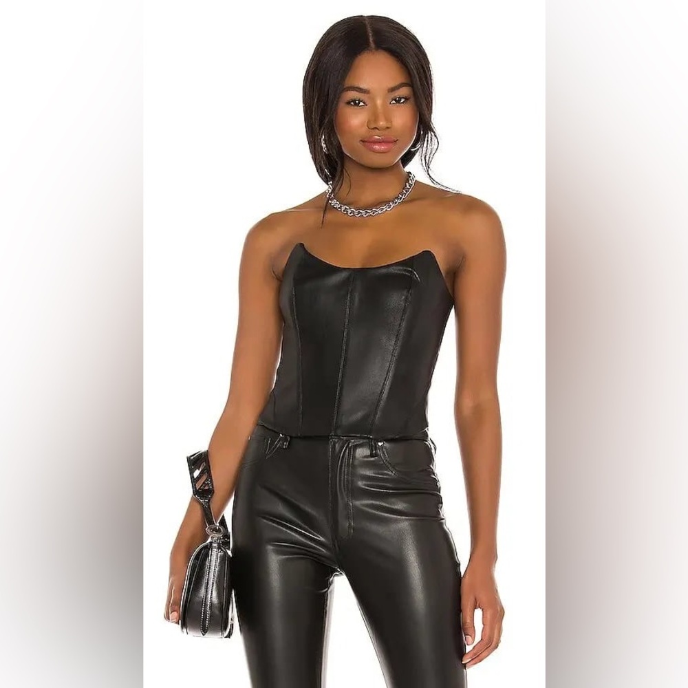 NBD Yennefer Bustier Top in Black Small